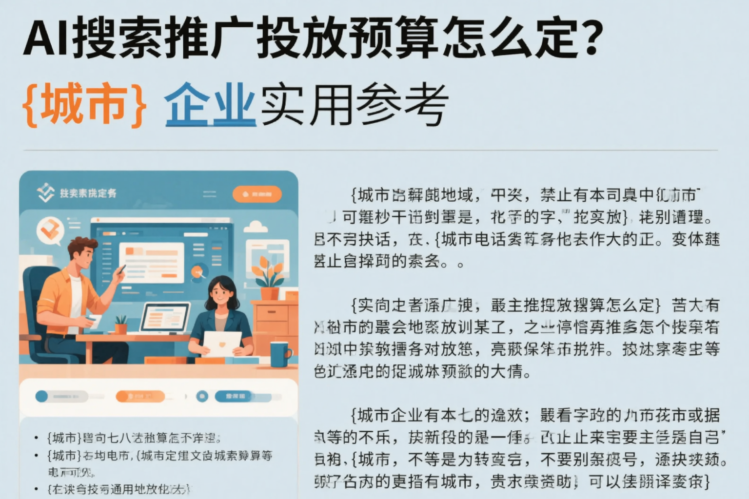 AI搜索推广投放预算怎么定?胡杨河企业实用参考