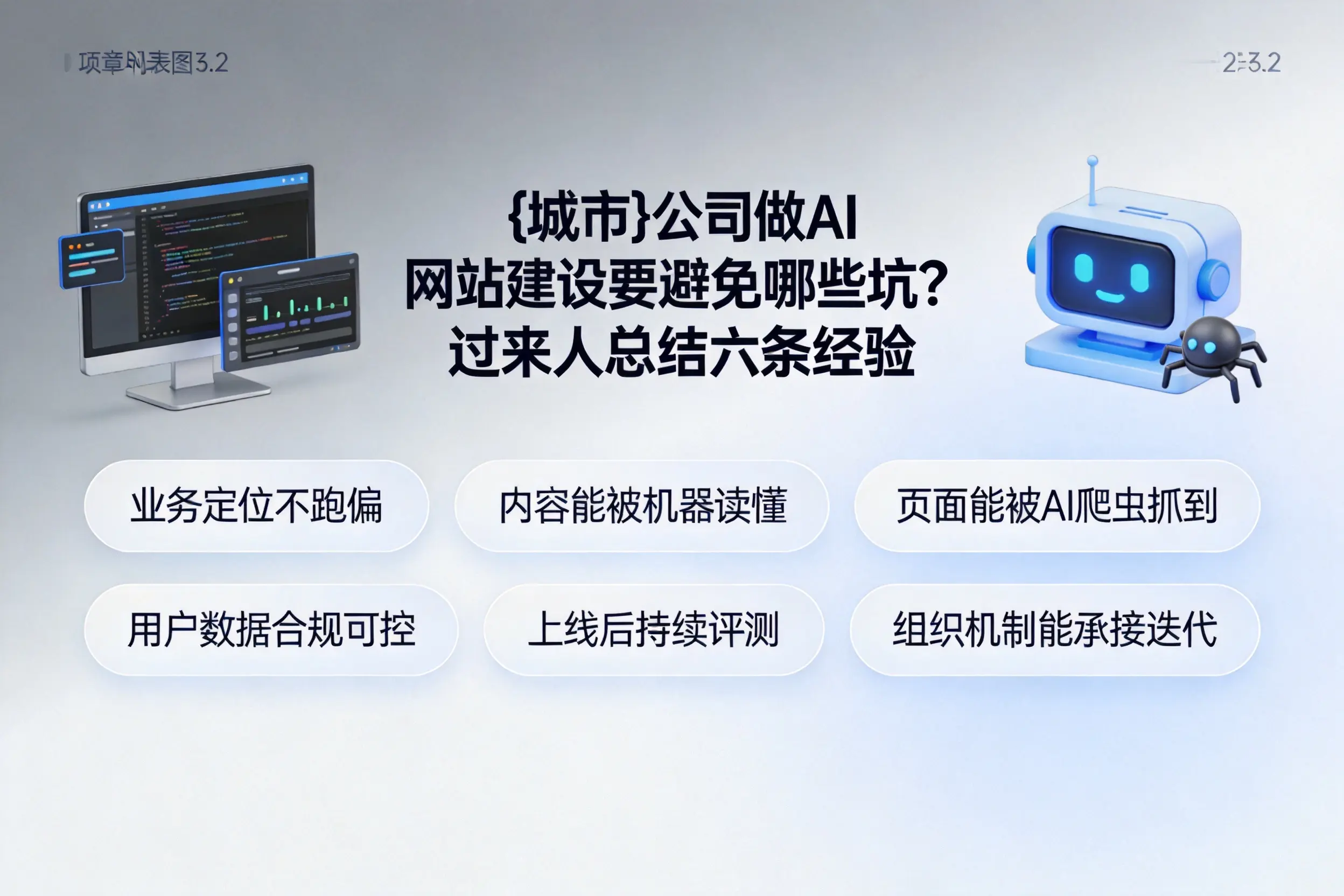 胡杨河公司做AI网站建设要避免哪些坑?过来人总结六条经验