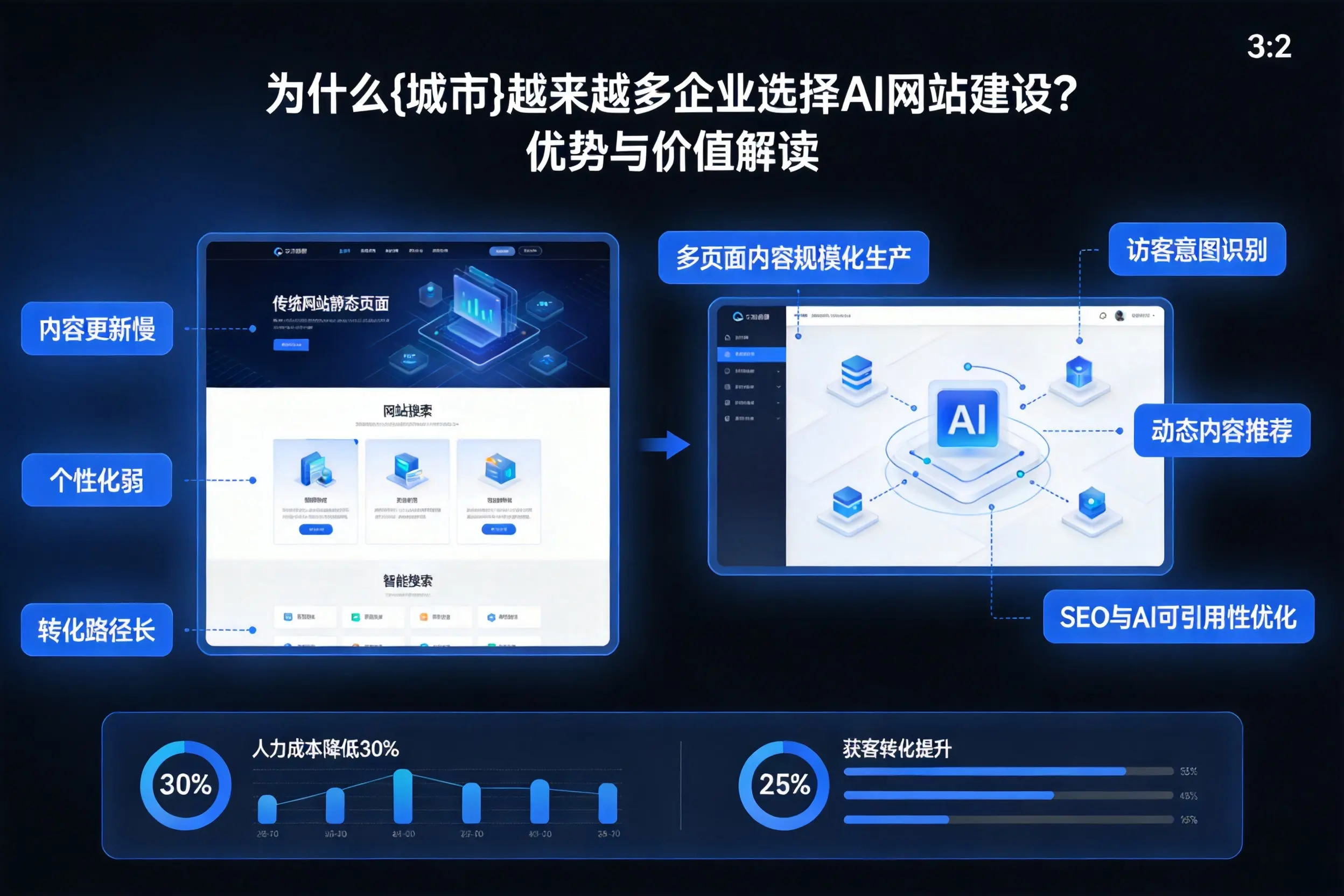 为什么胡杨河越来越多企业选择AI网站建设?优势与价值解读