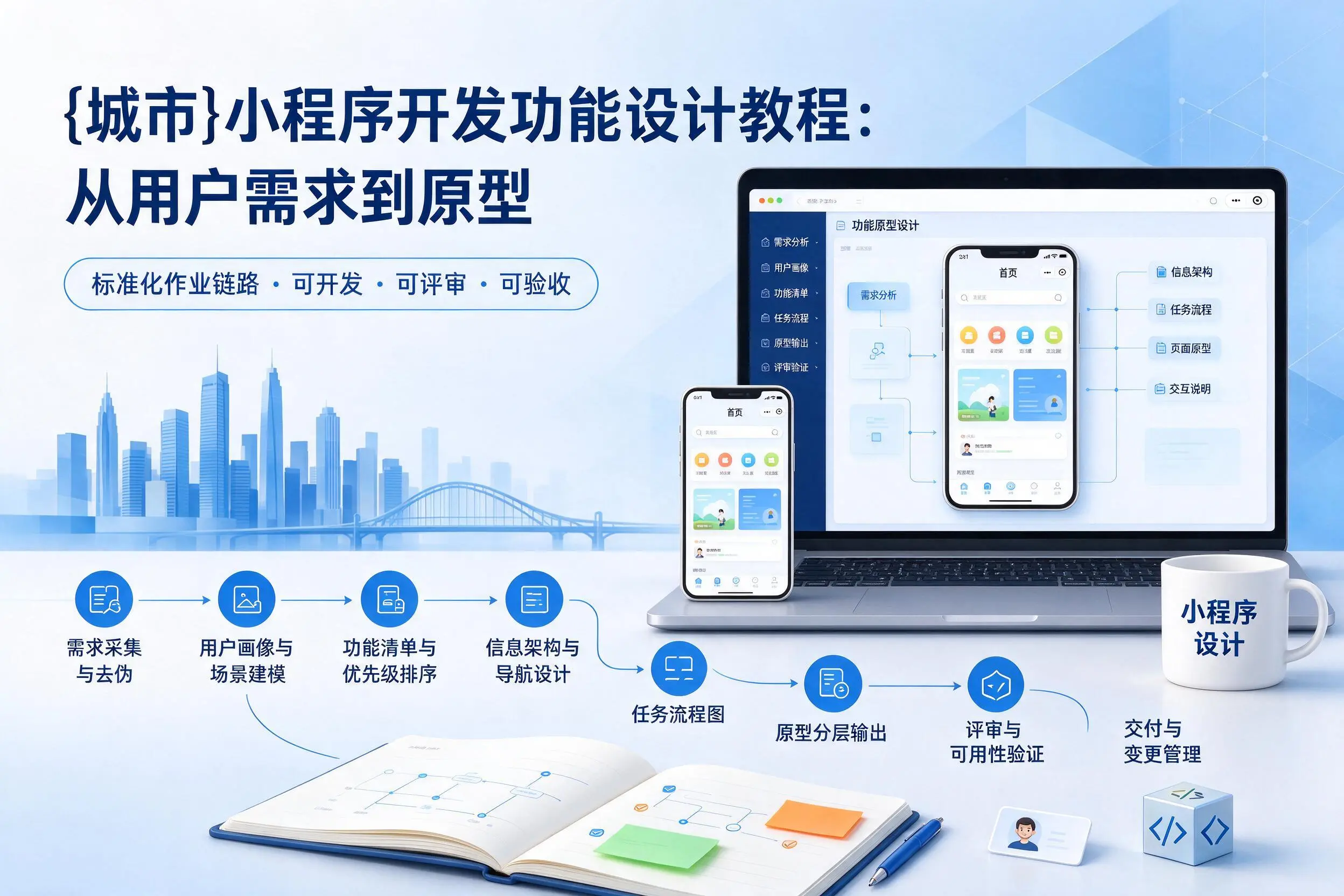胡杨河小程序开发功能设计教程：从用户需求到原型