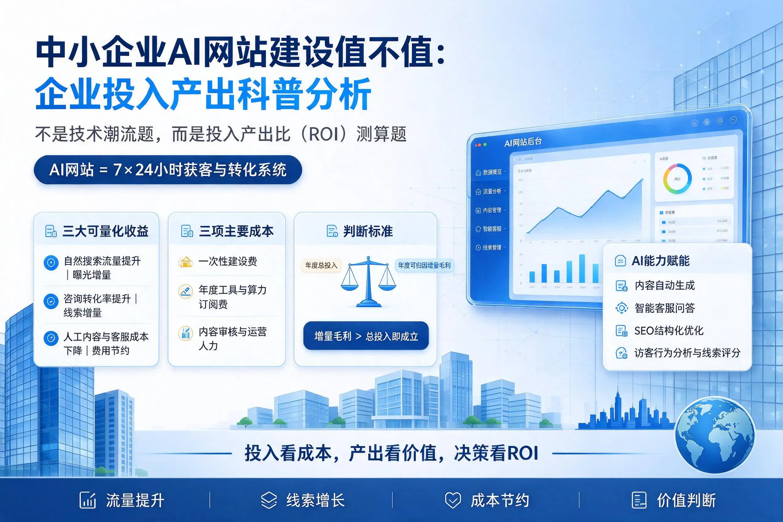 中小企业AI网站建设值不值：胡杨河企业投入产出科普分析