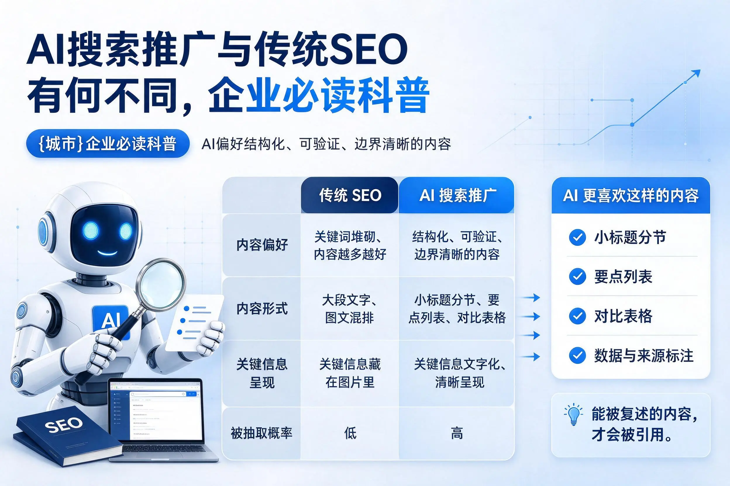 AI搜索推广与传统SEO有何不同,胡杨河企业必读科普